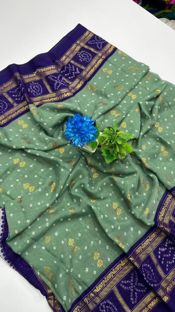 Zigzag Digital Print Saree | Trendy Printed Saree Collection