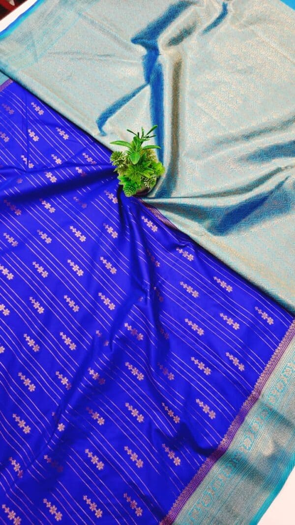 New Celebrity Inspired Semi Silk Katan Sarees | Water Zari Buti Pallu