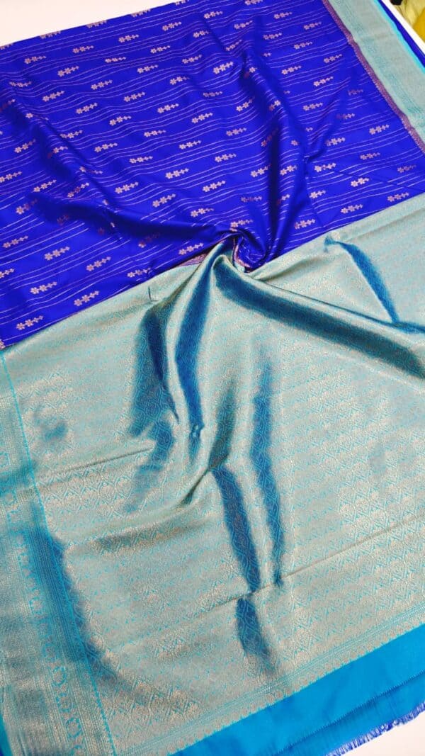 New Celebrity Inspired Semi Silk Katan Sarees | Water Zari Buti Pallu