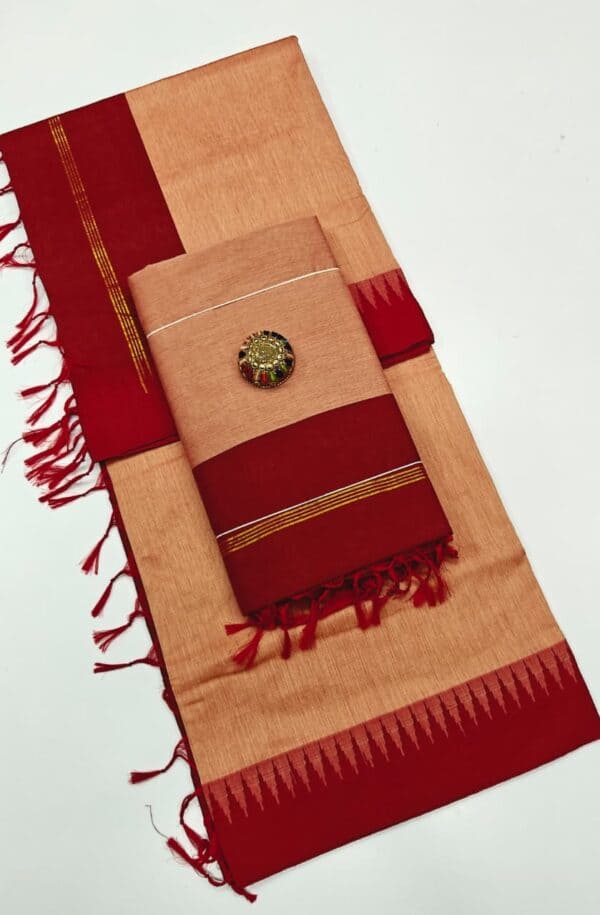 Kalyani cotton plain saree