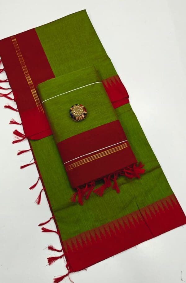 Kalyani cotton plain saree
