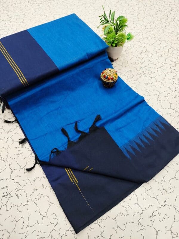 Kalyani cotton plain saree