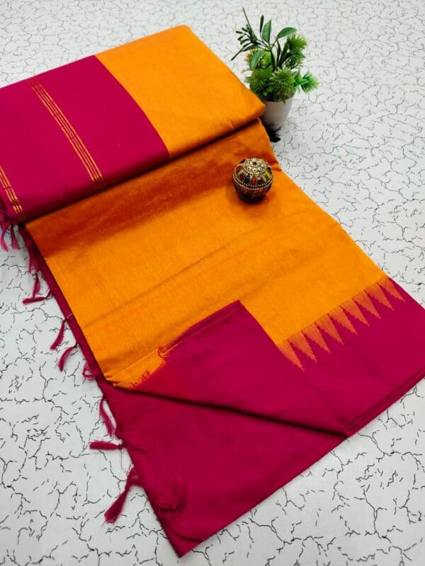 Kalyani cotton plain saree