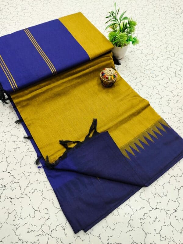 Kalyani cotton plain saree