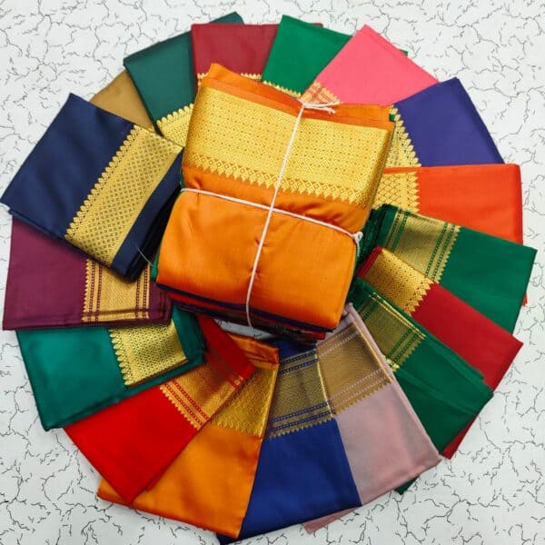 Lotous Silk Cotton Big Border Blouse Bundle | Premium Saree Blouse Collection