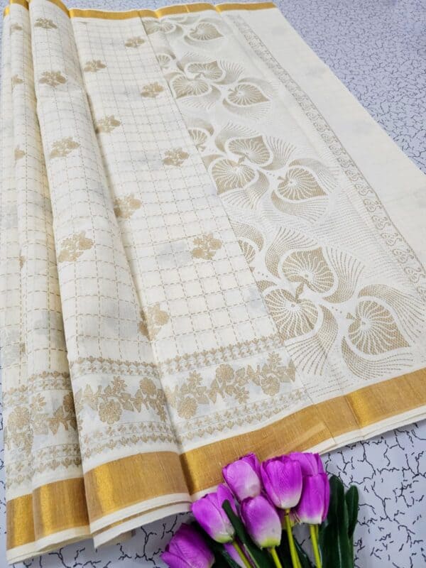 Kerala Cotton Printed Sarees | Beautiful Traditional Printed Work