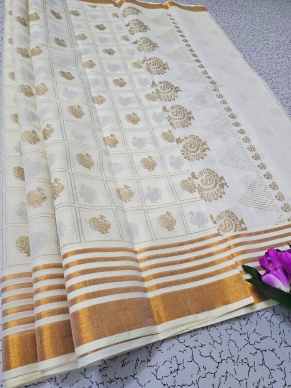 Kerala Cotton Printed Sarees | Beautiful Traditional Printed Work