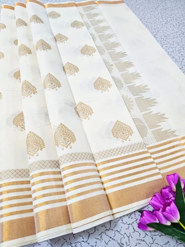 Kerala Cotton Printed Sarees | Beautiful Traditional Printed Work