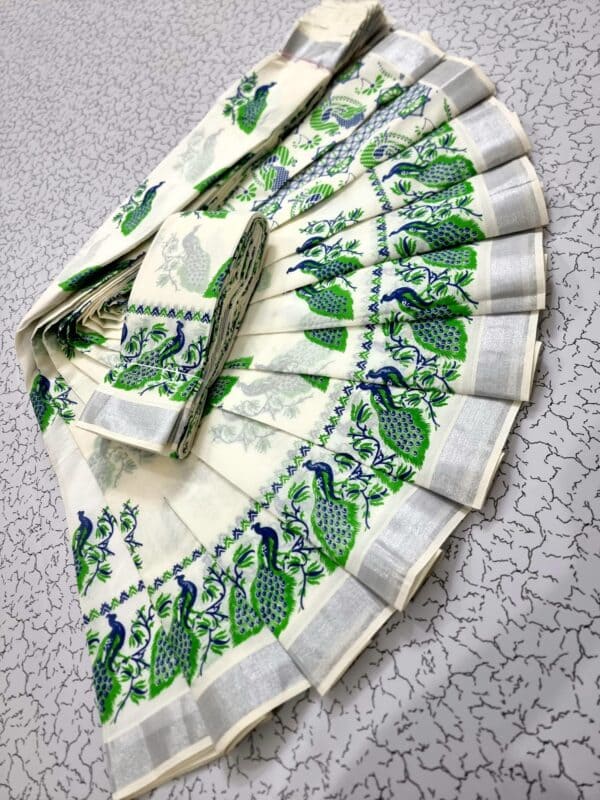 Kerala Cotton Printed Sarees | Beautiful Traditional Printed Work