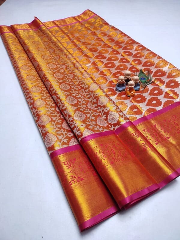 Grand Wedding Tissue Silk Saree | Premium Bridal Silk Sarees Online