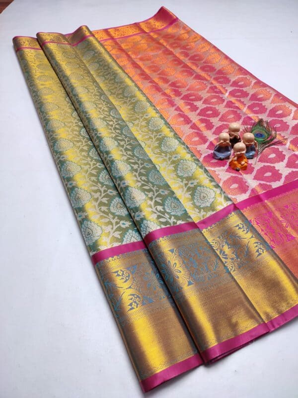 Grand Wedding Tissue Silk Saree | Premium Bridal Silk Sarees Online