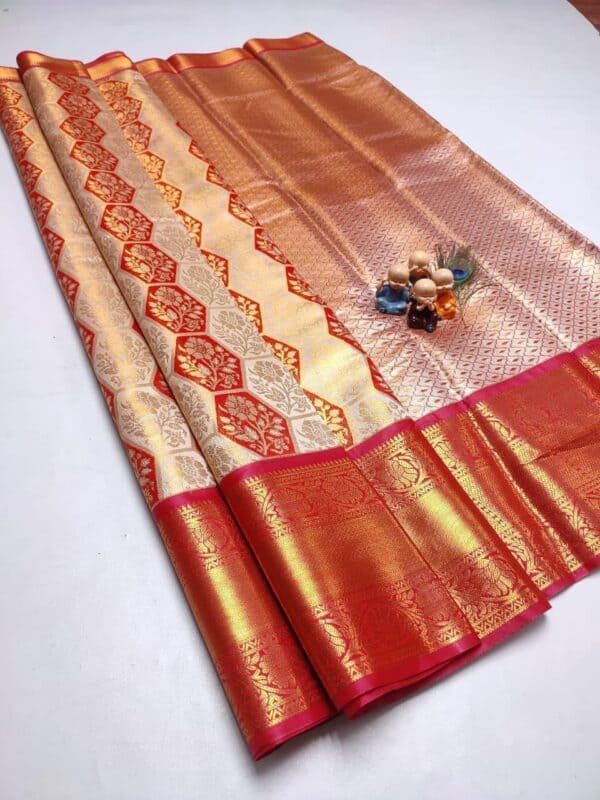 Grand Wedding Tissue Silk Saree | Premium Bridal Silk Sarees Online