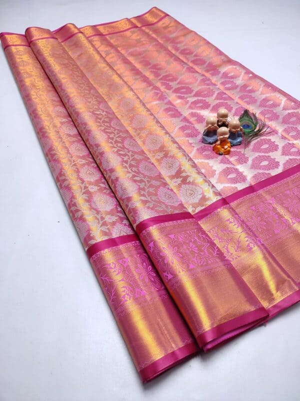 Grand Wedding Tissue Silk Saree | Premium Bridal Silk Sarees Online