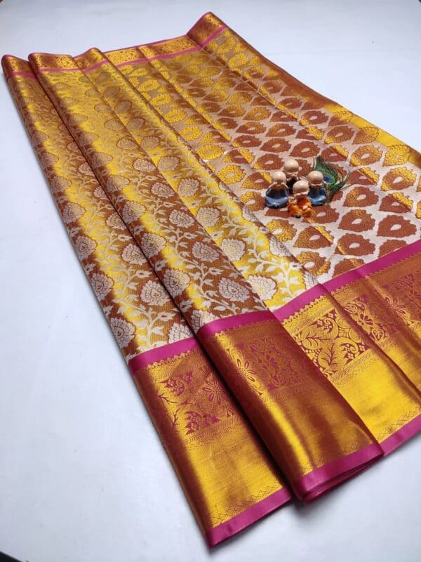 Grand Wedding Tissue Silk Saree | Premium Bridal Silk Sarees Online