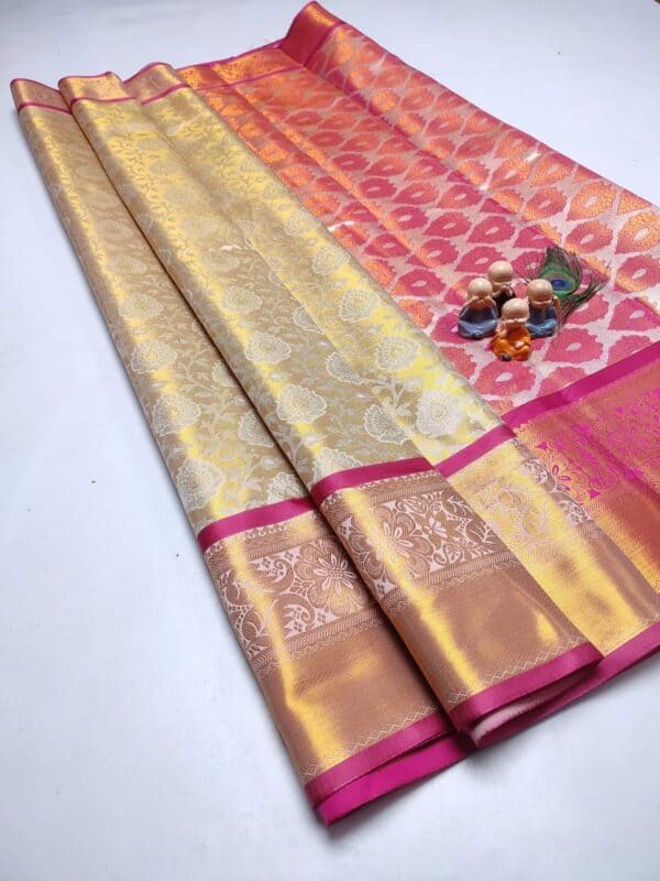 Grand Wedding Tissue Silk Saree | Premium Bridal Silk Sarees Online