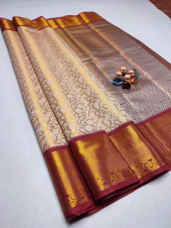 Grand Wedding Tissue Silk Saree | Premium Bridal Silk Sarees Online