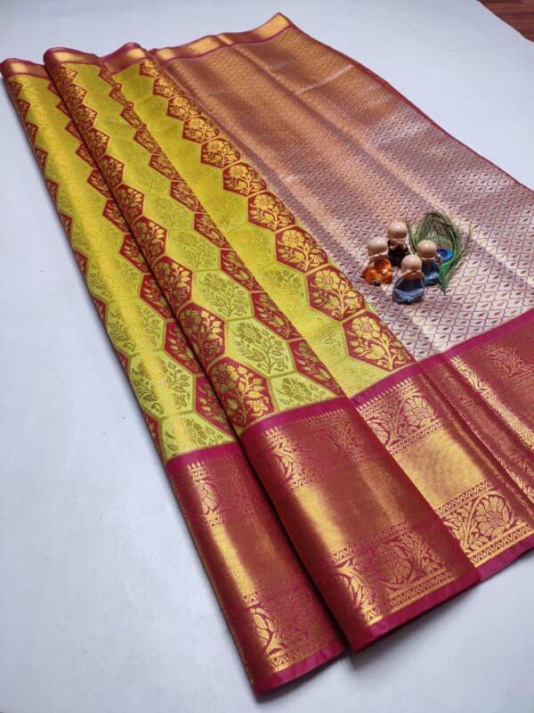 Grand Wedding Tissue Silk Saree | Premium Bridal Silk Sarees Online