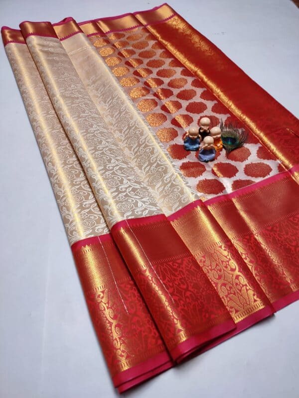 Grand Wedding Tissue Silk Saree | Premium Bridal Silk Sarees Online