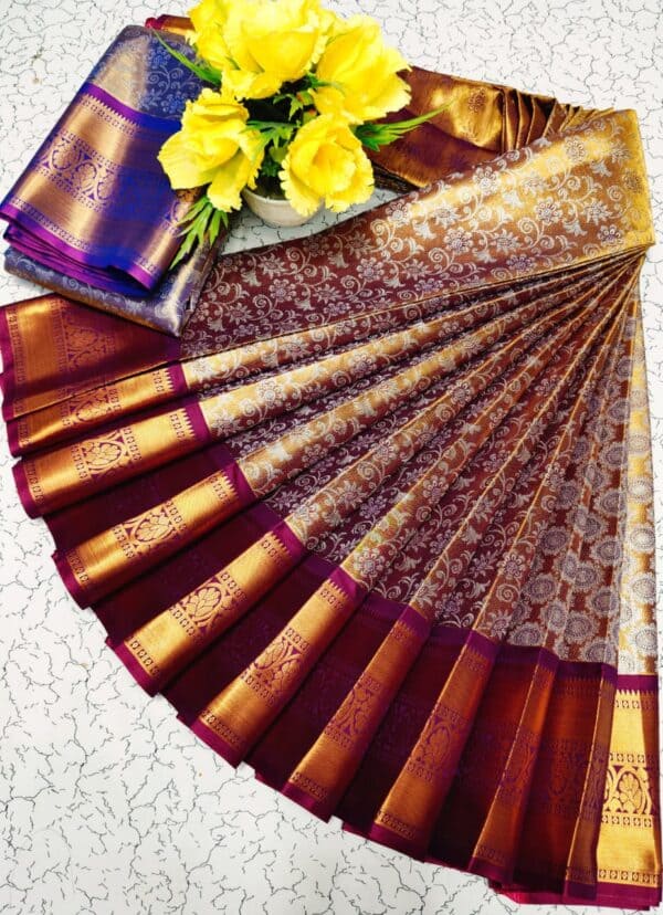 Grand Wedding Tissue Silk Saree | Premium Bridal Silk Sarees Online