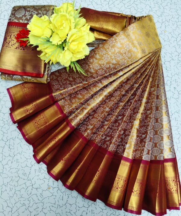 Grand Wedding Tissue Silk Saree | Premium Bridal Silk Sarees Online