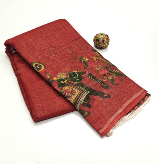Bentex Linen Cotton Saree | Lightweight & Comfortable Saree Collection