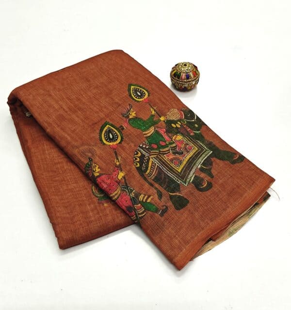 Bentex Linen Cotton Saree | Lightweight & Comfortable Saree Collection