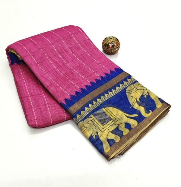Bentex Linen Cotton Saree | Lightweight & Comfortable Saree Collection