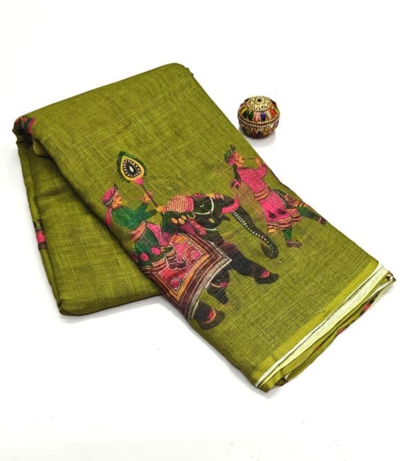 Bentex Linen Cotton Saree | Lightweight & Comfortable Saree Collection