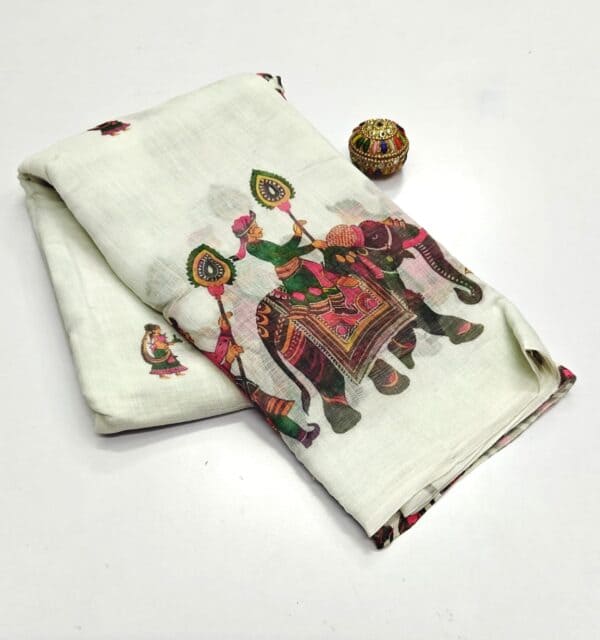 Bentex Linen Cotton Saree | Lightweight & Comfortable Saree Collection