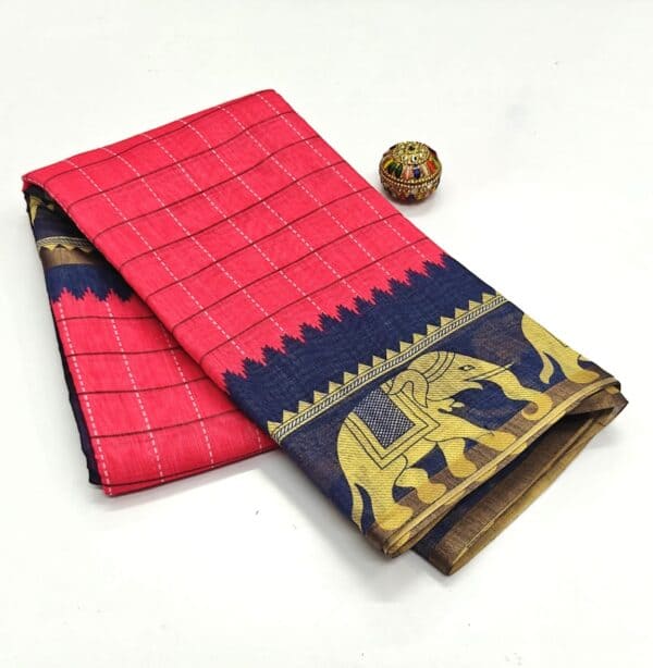 Bentex Linen Cotton Saree | Lightweight & Comfortable Saree Collection