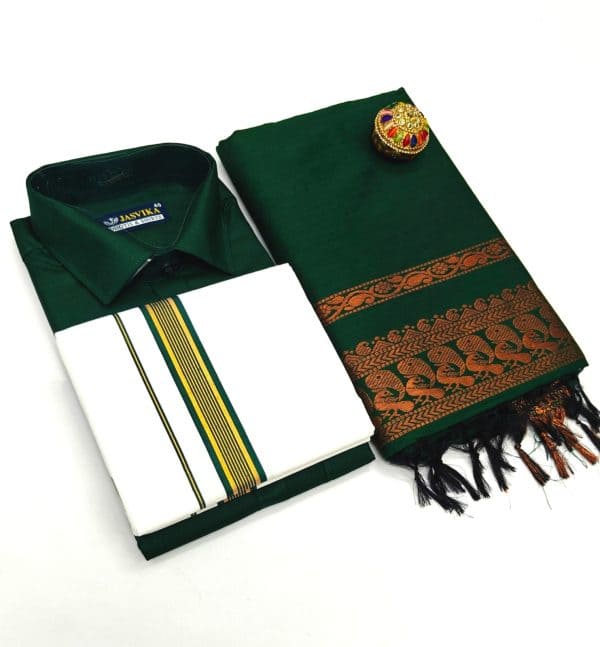 Traditional Kalyani Cotton Couple Combo | Matching Couple Wear Set