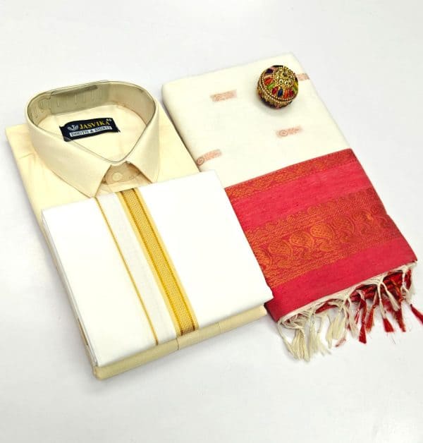 Traditional Kalyani Cotton Couple Combo | Matching Couple Wear Set