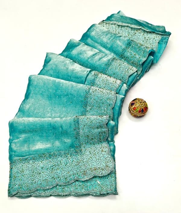Original Fendy Space Silk Stone Work Designer Saree | Premium Designer Sarees