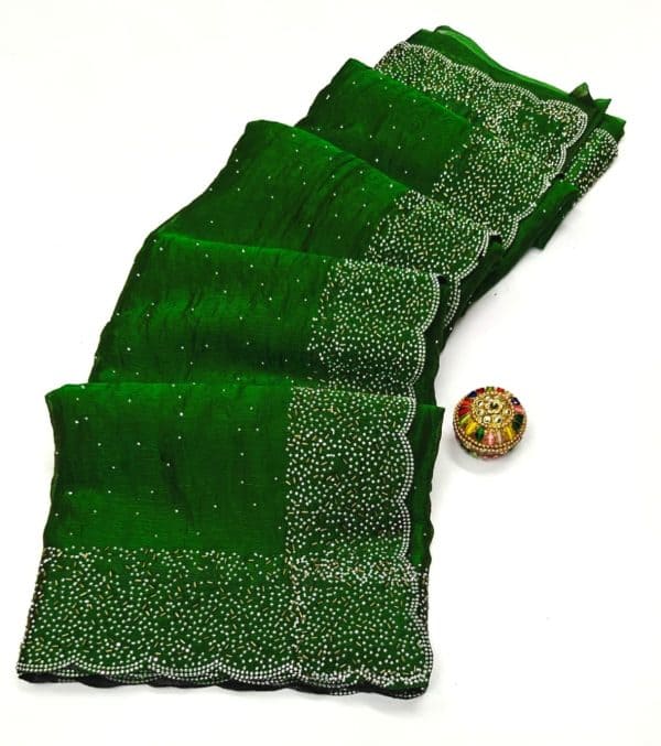Original Fendy Space Silk Stone Work Designer Saree | Premium Designer Sarees