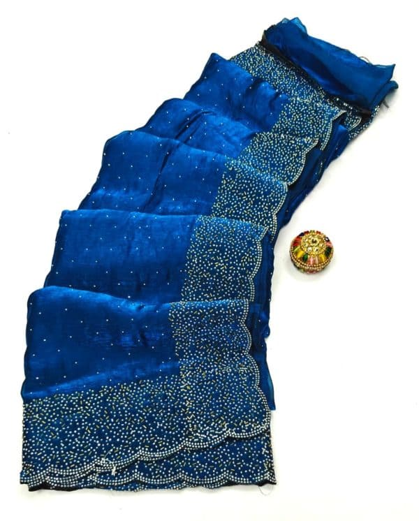 Original Fendy Space Silk Stone Work Designer Saree | Premium Designer Sarees