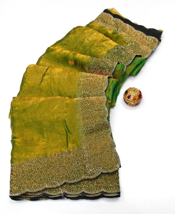 Original Fendy Space Silk Stone Work Designer Saree | Premium Designer Sarees