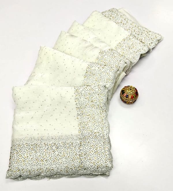 Original Fendy Space Silk Stone Work Designer Saree | Premium Designer Sarees