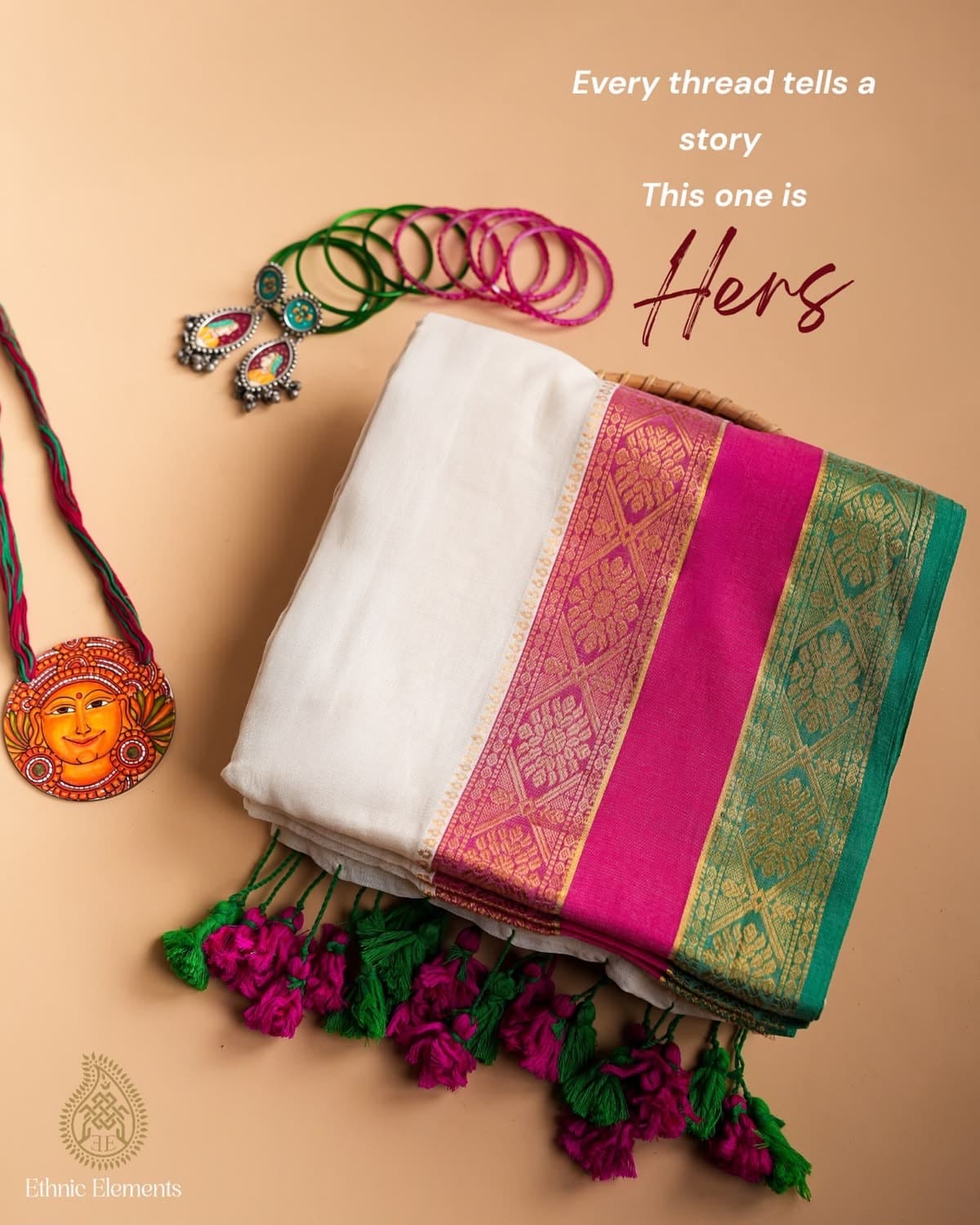120 count Mul cotton Saree -Eswari Textiles