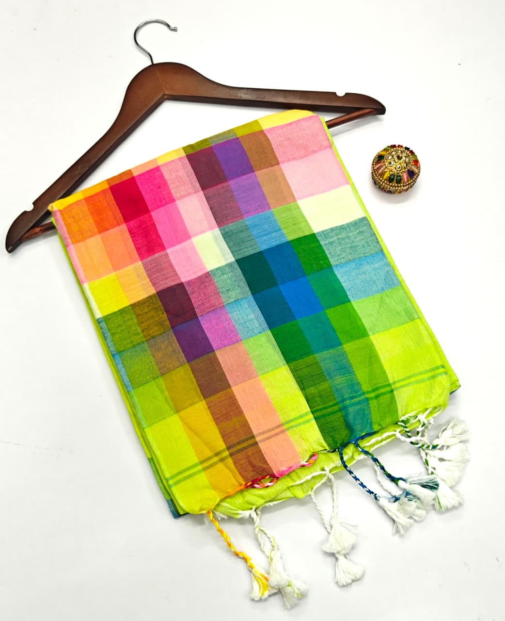 🌹 PURE KADHI COTTON Rainbow SAREES🌈🌈🌥️🌈