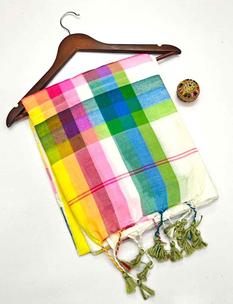🌹 PURE KADHI COTTON Rainbow SAREES🌈🌈🌥️🌈