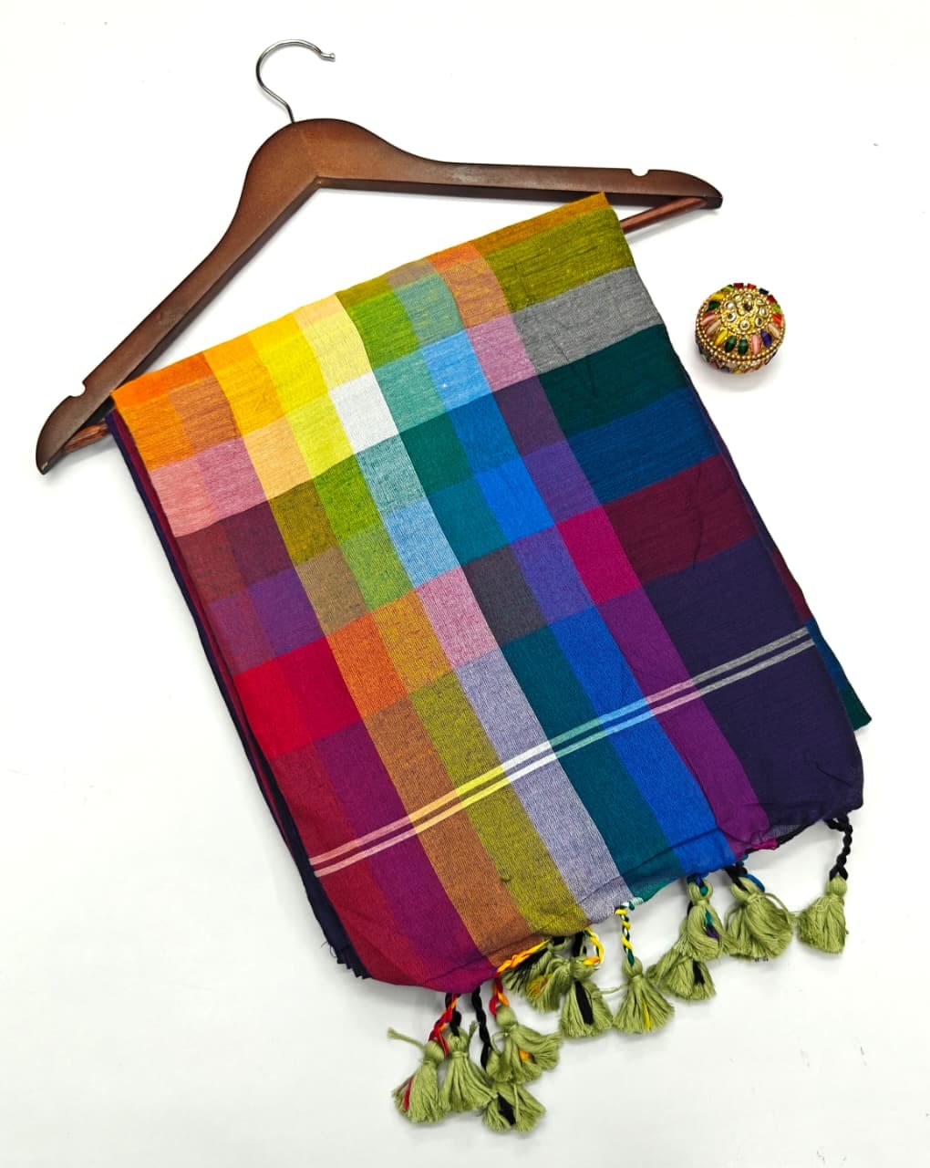 🌹 PURE KADHI COTTON Rainbow SAREES🌈🌈🌥️🌈