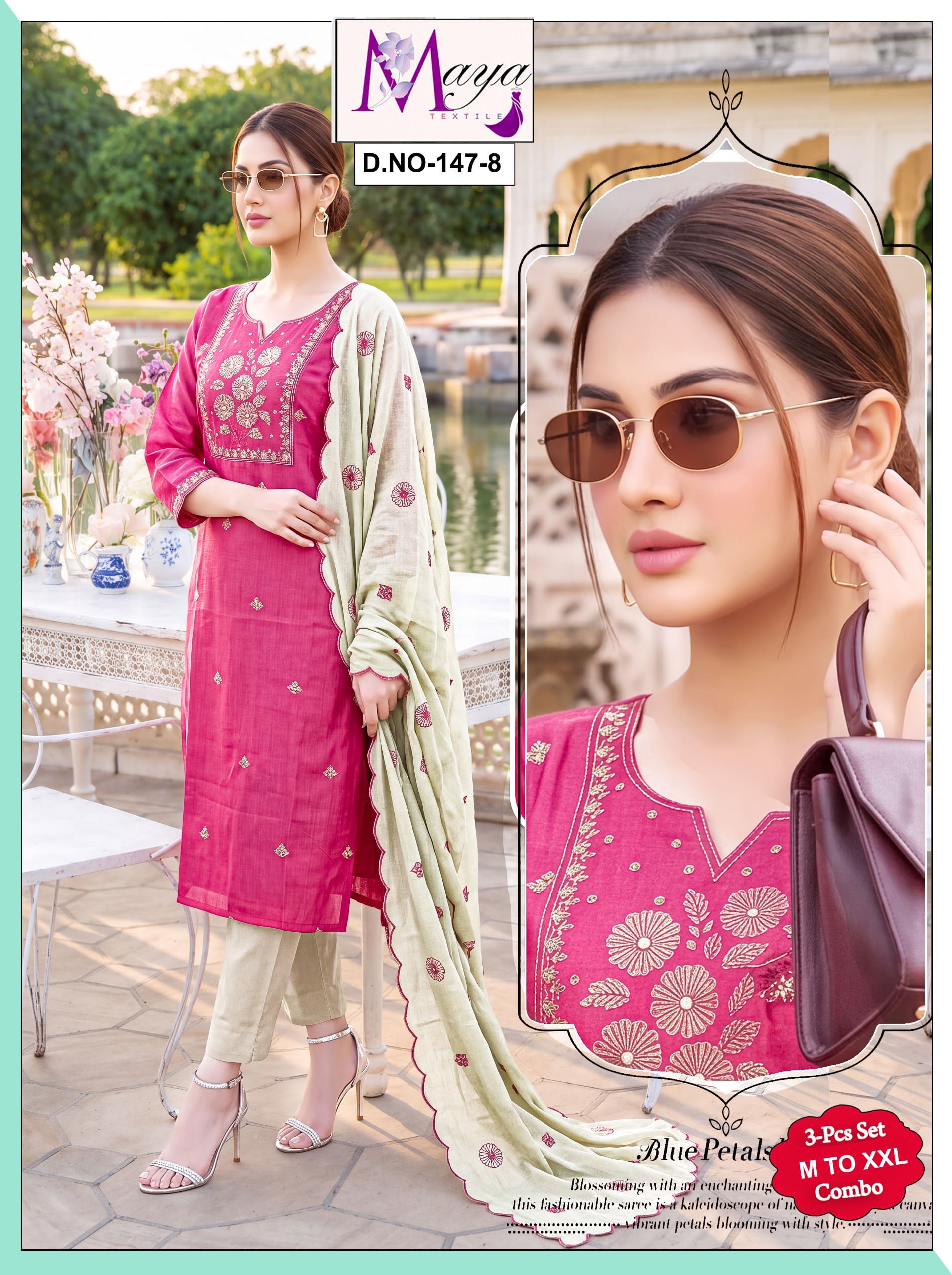 Ready-Made Vichitra Silk Chudi | Eswari Textiles