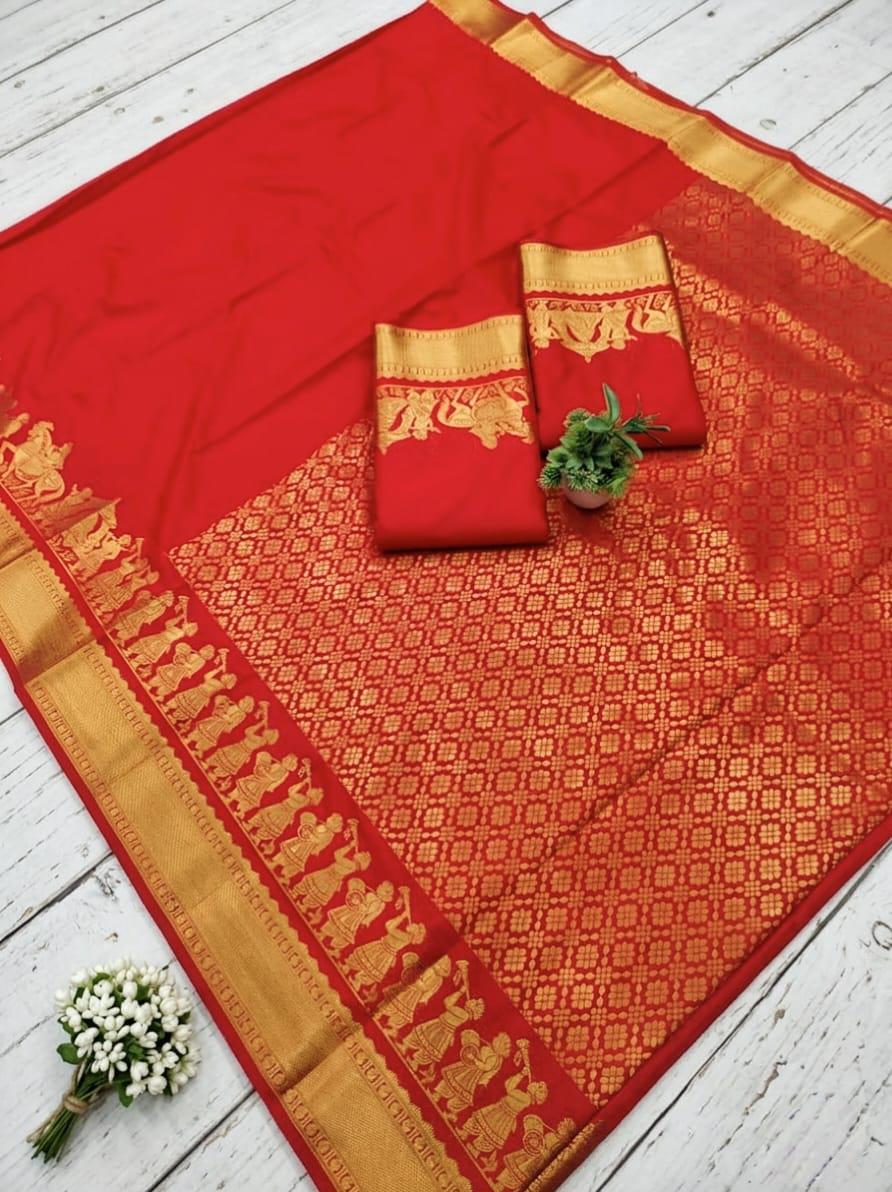 KANCHIPURAM  DOUBLE SIDE PALLAKU DESIGN  SOFT SILK SAREES🛍️🛍️🛍️