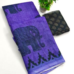 🌹 PURE LINEN COTTON SAREES - Image 1